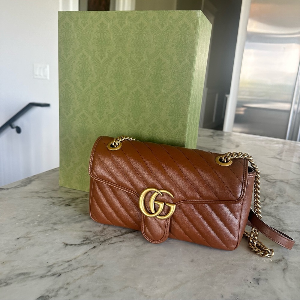 Discontinued Gucci Marmont in brown - size small